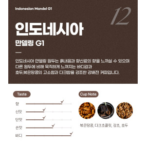 파란수염커피 인도네시아 만델링 G1